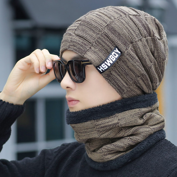 Muška zimska kapa sa šalom