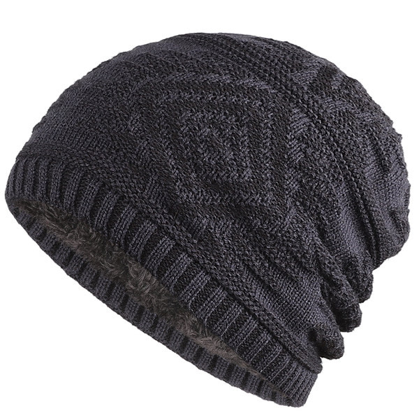 Ανδρικό πλεκτό καπέλο για το χειμώνα