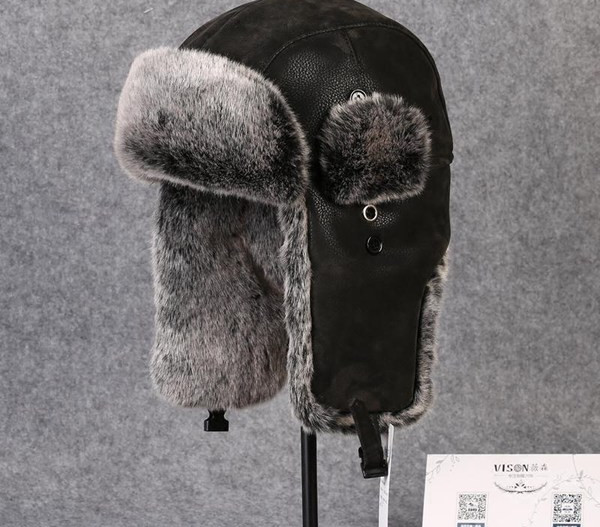 Ανδρικό καπέλο με ζεστή φόδρα και κούμπωμα