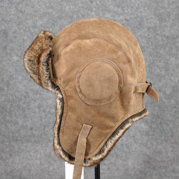 Мъжка актуална шапка с ушанки и връзки