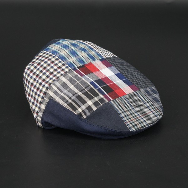 Καρό υφασμάτινο καπέλο για άνδρες