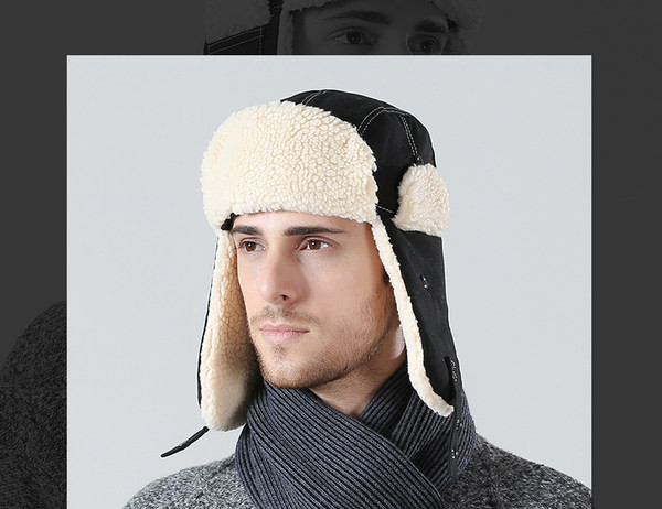 Κομψό ανδρικό καπέλο με ζεστή φόδρα