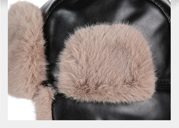 Νέο μοντέλο ανδρικό καπέλο από συνθετικό δέρμα με πουπουλένια φόδρα