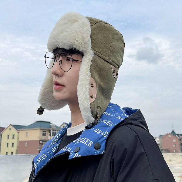 Χειμερινή  ανδρική σκουφιά  με απαλή ζεστή φόδρα - πολλά χρώματα