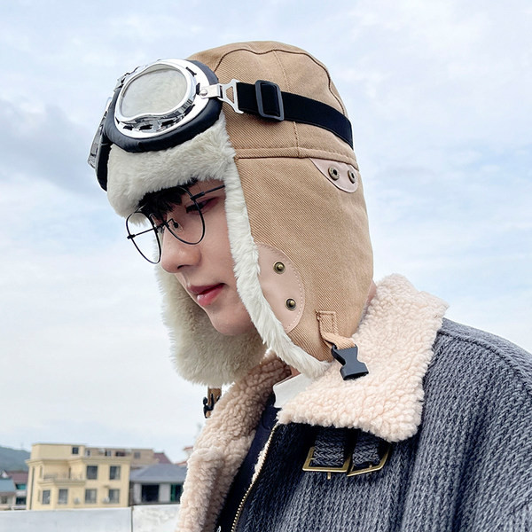 Χειμερινή  ανδρική σκουφιά  με απαλή ζεστή φόδρα - πολλά χρώματα