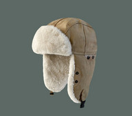 Κομψό ανδρικό καπέλο με πούπουλο και αυτιά