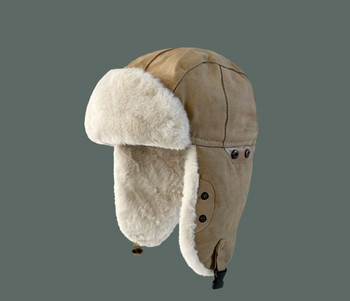Κομψό ανδρικό καπέλο με πούπουλο και αυτιά