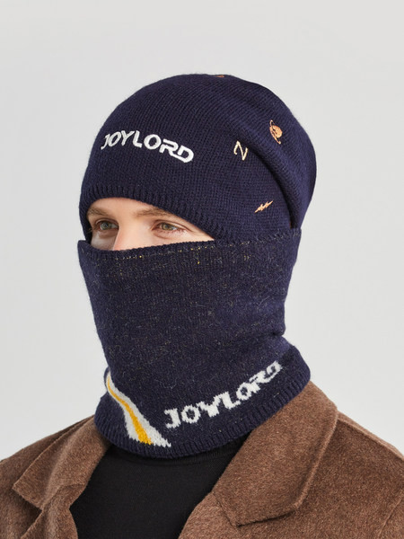 Πλεκτό ανδρικό καπέλο με επιγραφή