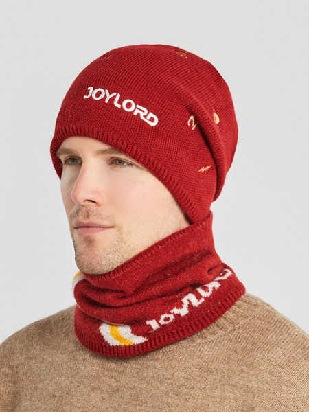 Πλεκτό ανδρικό καπέλο με επιγραφή