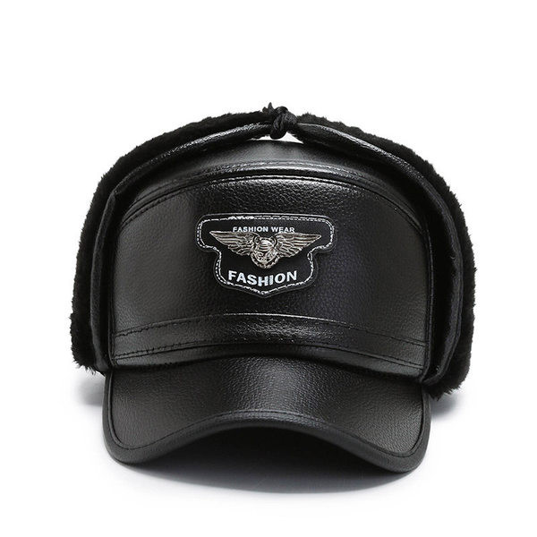 Muška kožna kapa sa grbom