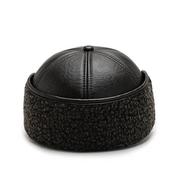 Ανδρικό καπέλο από συνθετικό δέρμα 
