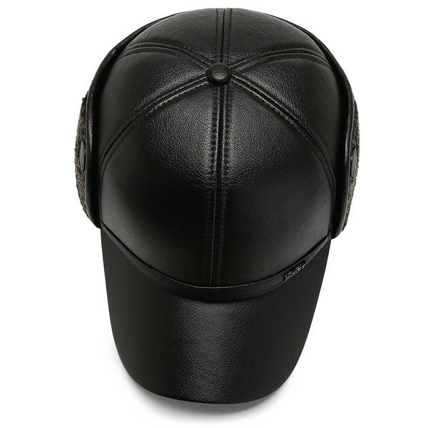 Ανδρικό καπέλο από συνθετικό δέρμα 