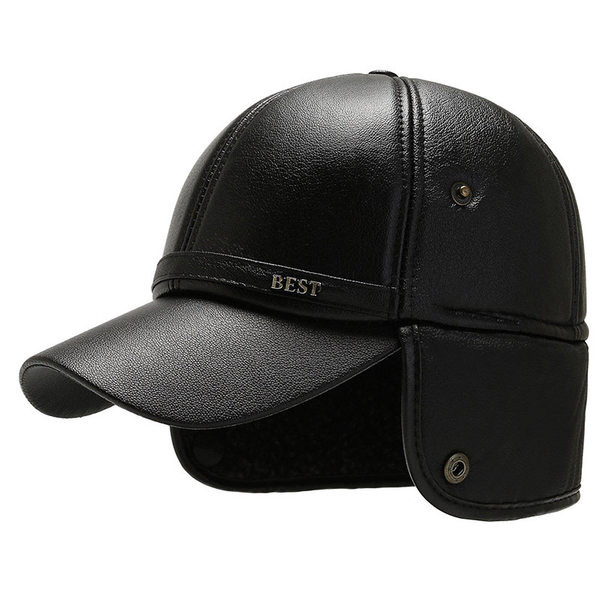 Ανδρικό καπέλο από συνθετικό δέρμα 