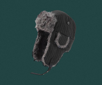 Ανδρικό μοντέρνο χειμερινό καπέλο με γούνα