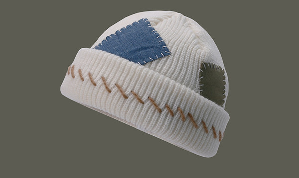 Moderna muška zimska pletena kapa