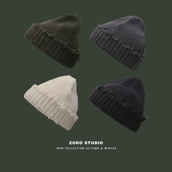 Pletena zimska muška kapa jednobojni model