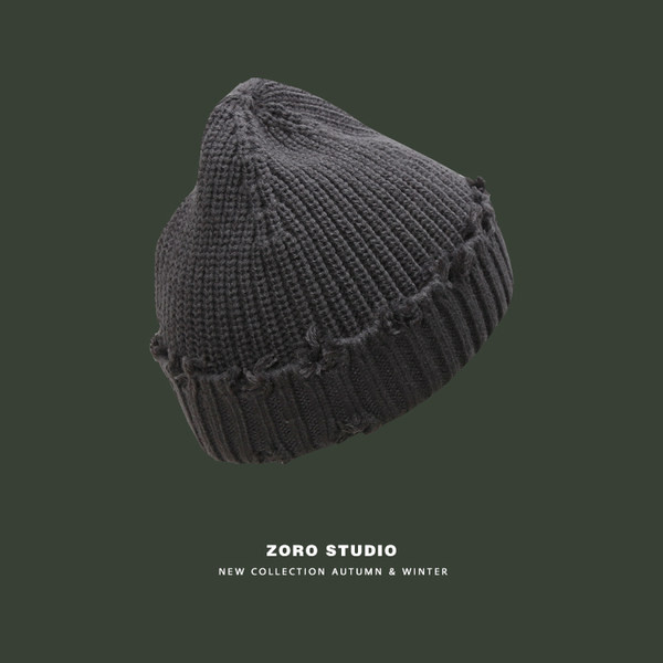 Pletena zimska muška kapa jednobojni model