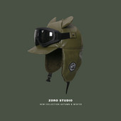 Нов модел мъжка авиаторска шапка с очила