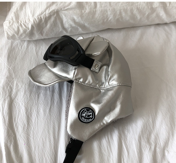 Нов модел мъжка авиаторска шапка с очила