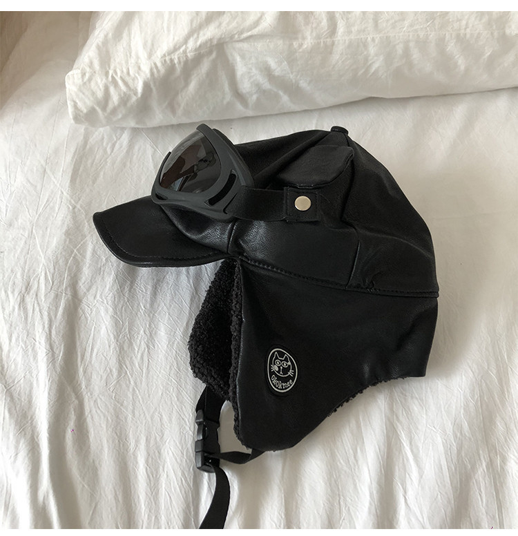 Нов модел мъжка авиаторска шапка с очила