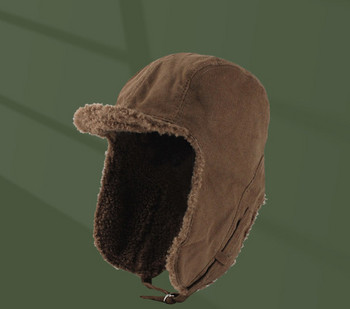 Ανδρικό καπέλο με ζεστή φόδρα για τον χειμώνα