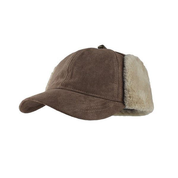 Jesensko-zimska muška kapa s toplom postavom i šilterom