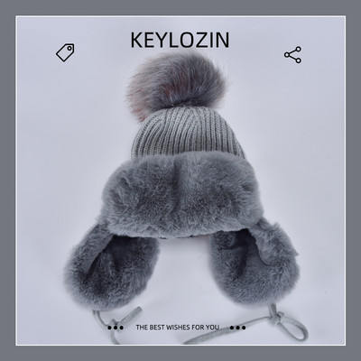 Χειμερινό πλεκτό καπέλο με pompom