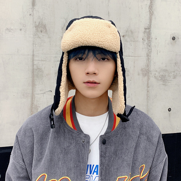 Ανδρικό καπέλο με ζεστή φόδρα και αγκράφα