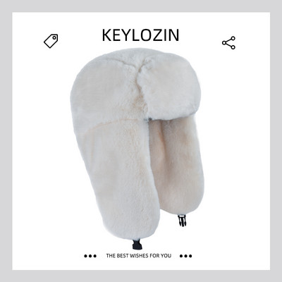 Vyriška pūkinė žieminė kepurė su auskarais