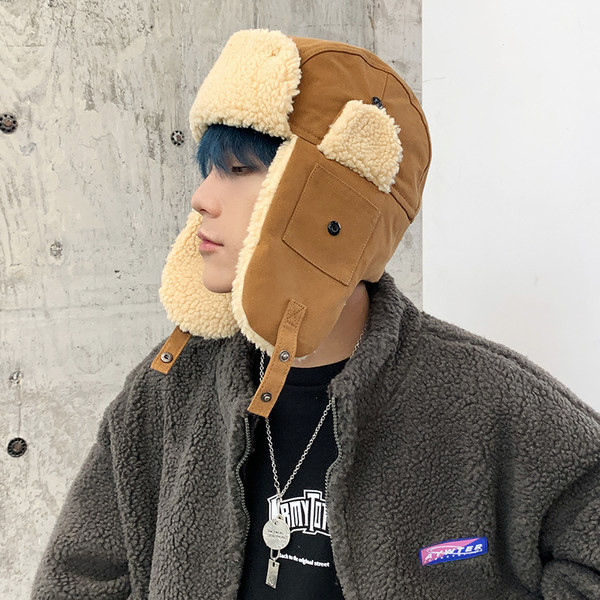 Ανδρικό  καπέλο χειμερινό με μάλλινη φόδρα