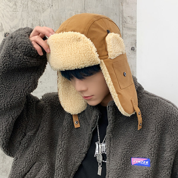 Ανδρικό  καπέλο χειμερινό με μάλλινη φόδρα