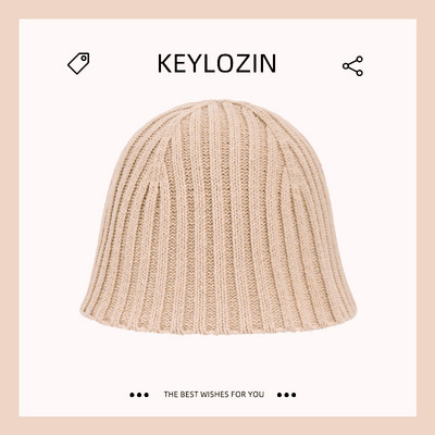 Зимна плетена мъжка шапка изчистен модел