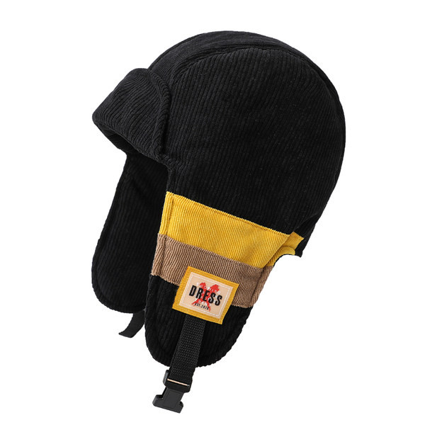 Мъжка зимна ушанка с козирка