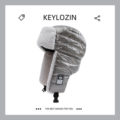 Muški štitnici za uši s mekom toplom postavom - kopčanje na kopču