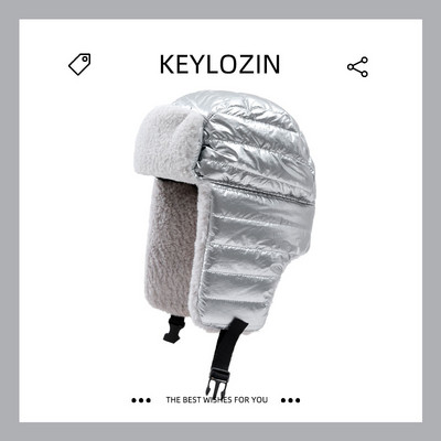 Muški štitnici za uši s mekom toplom postavom - kopčanje na kopču