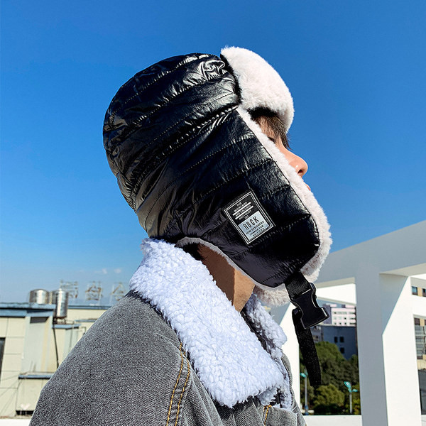 Muški štitnici za uši s mekom toplom postavom - kopčanje na kopču