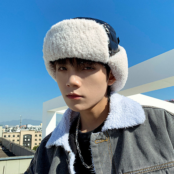 Muški štitnici za uši s mekom toplom postavom - kopčanje na kopču