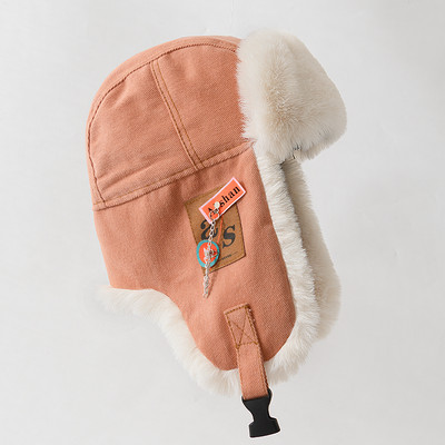 Tople zimske naušnice s perom i grbom za muškarce i žene