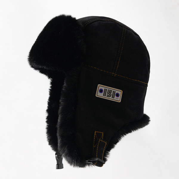 Tople zimske naušnice s perom i grbom za muškarce i žene