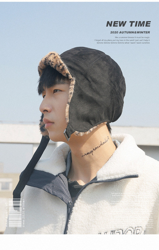 Zimske muške naušnice s toplom postavom