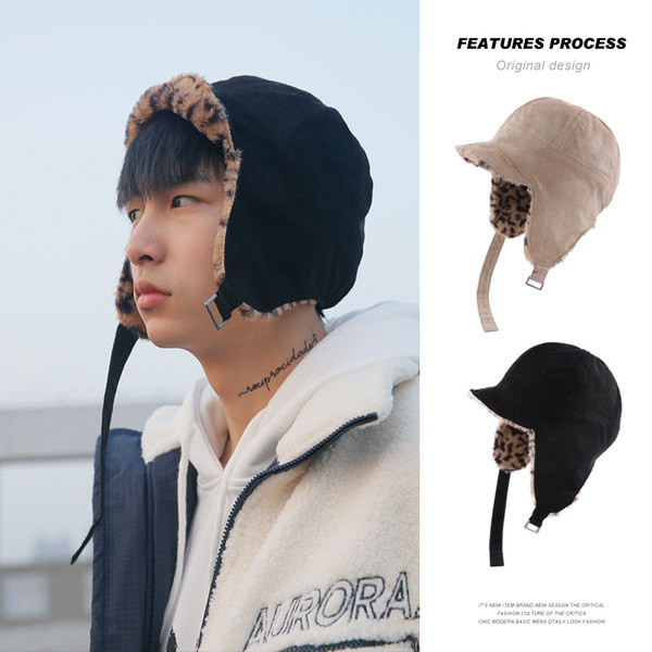 Zimske muške naušnice s toplom postavom