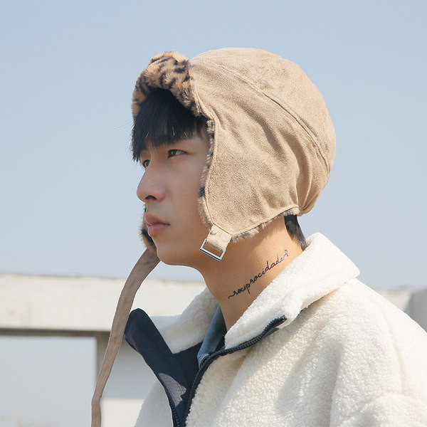 Zimske muške naušnice s toplom postavom