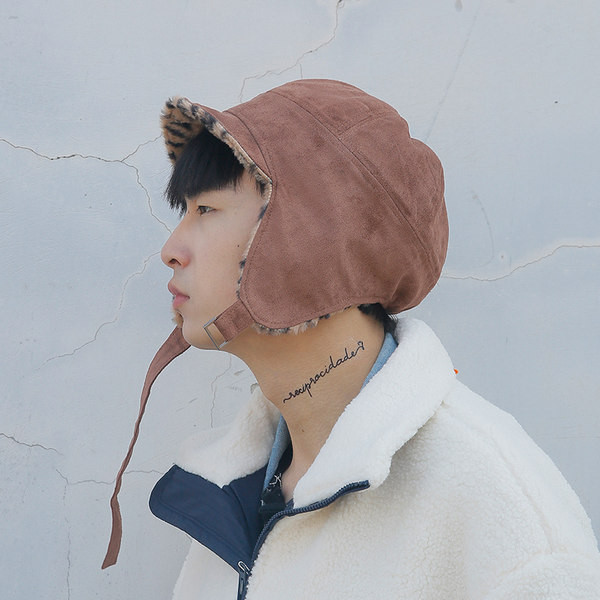 Zimske muške naušnice s toplom postavom