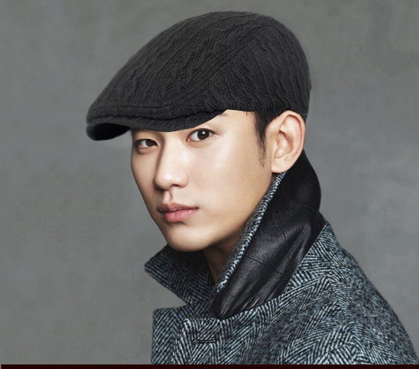 Muška zimska pletena kapa