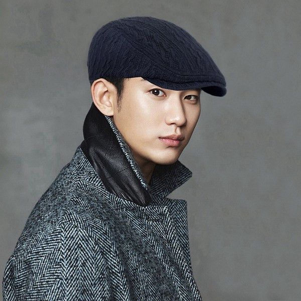 Muška zimska pletena kapa