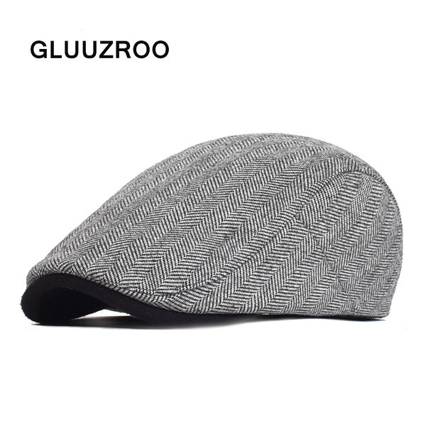 Модерна мъжка шапка каскет в три цвята