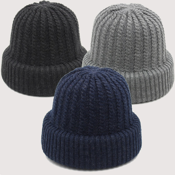 Ležerna vunena muška kapa za muškarce