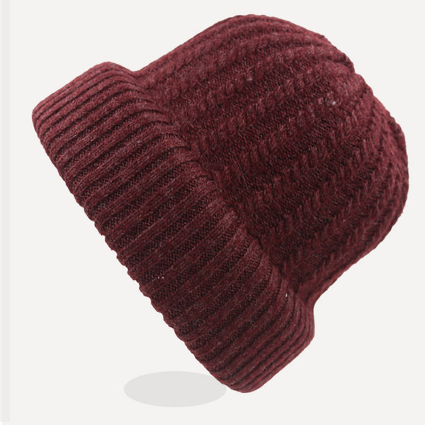 Ležerna vunena muška kapa za muškarce