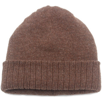 Мъжка зимна плетена шапка - едноцветен модел