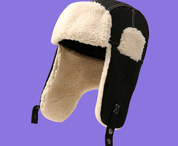 Muška avijatičarska kapa s toplom postavom i kopčanjem na gumbe